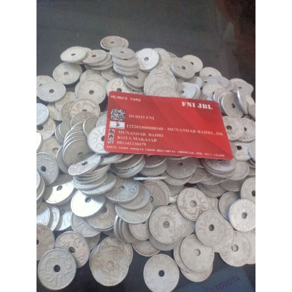 koin lama 5 sen bolong 1951