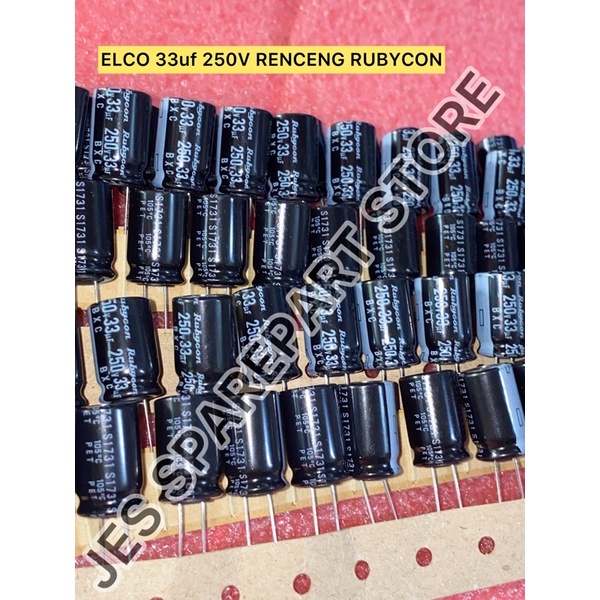 ELCO 33uf 250V RENCENG RUBYCON