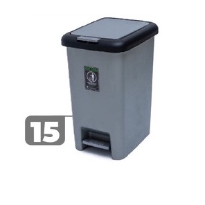 Tempat Sampah Injak Mode Push 15 Liter Eco Trash Bin Taiwan DBI-15