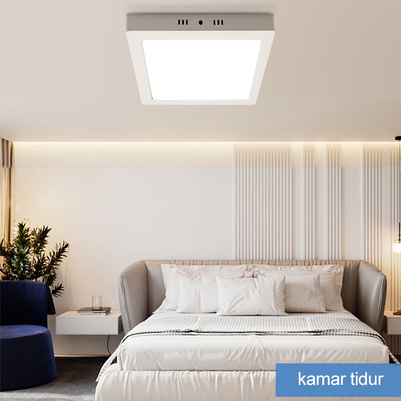 Golden LED Panel Light 6W 12W Hemat Energi
