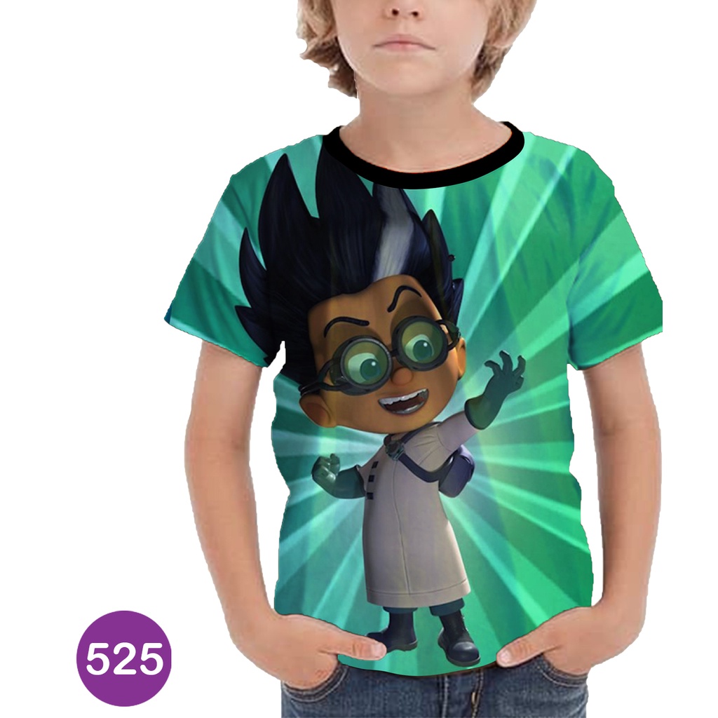 Baju PJ Masks CatBoy Baju Anak 3D Kartun Animasi #COWO-525