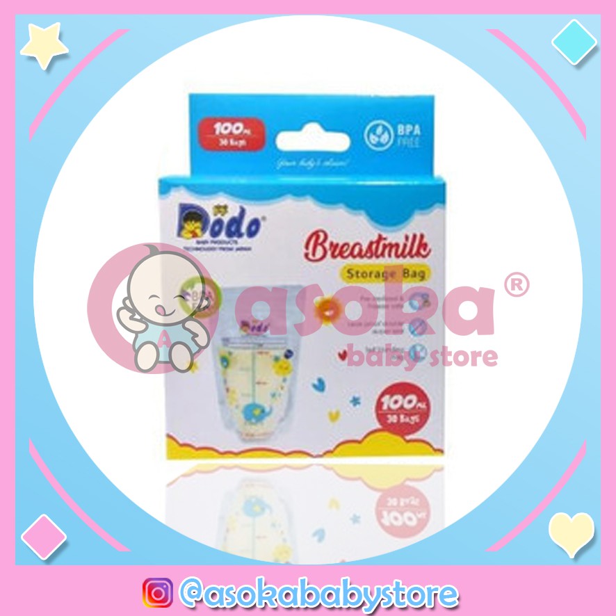 Dodo Kantong Asi - Breastmilk Storage isi 100ml ASOKA