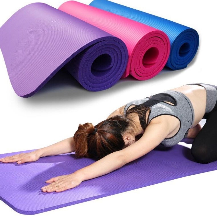 Matras Yoga Mat  MATRAS YOGA ALAS SENAM MAT TEBAL OUTDOOR INDOOR TERMURAH LARIS_STIKER89