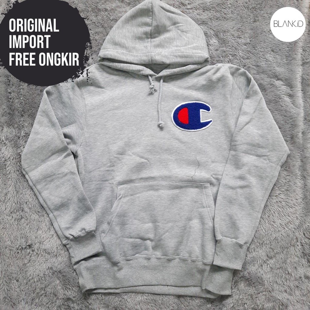 HOODIE CHAMPION BIG C LOGO ORIGINAL- HOODIE CHAMPION ORIGINAL - JAKET CHAMPION - BLANKID