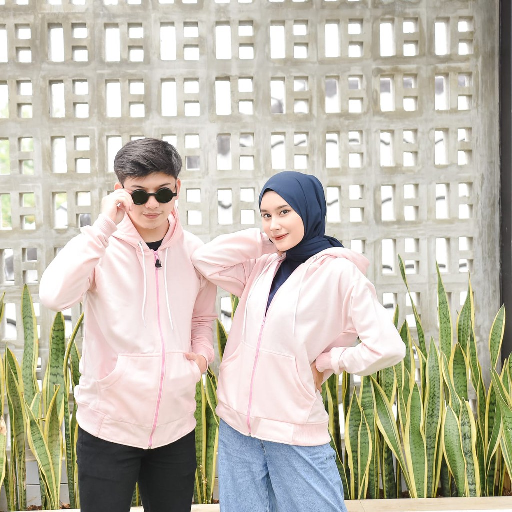 WARNA BARU SONYA AND SONI JAKET ZIPPER HOODIE POLOS