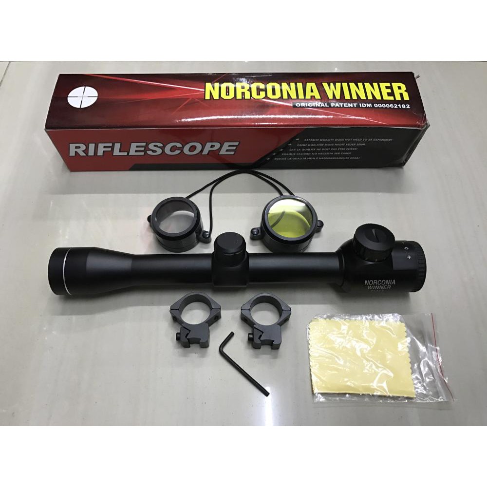 Riflescope teropong Norconia Winner 4x32E original R03