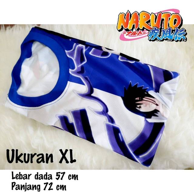 Kaos Naruto Shippuden Ukuran XL Motif Sasuke Susanoo