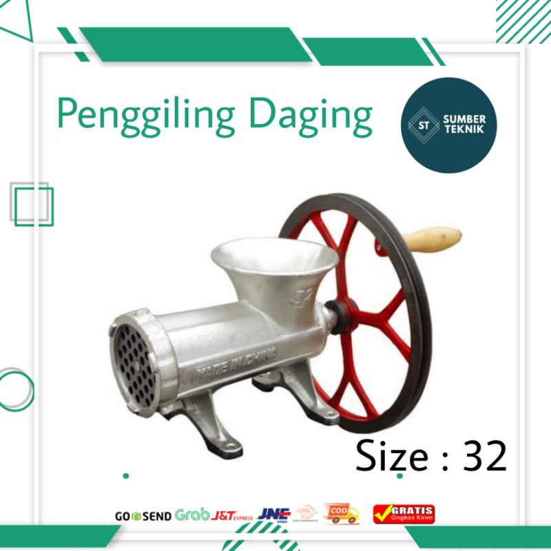 Penggiling Daging / Meat Grinder / Gilingan Daging No 32 With Pulley