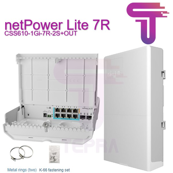 MikroTik CSS610-1Gi-7R-2S+OUT netPower Lite 7R