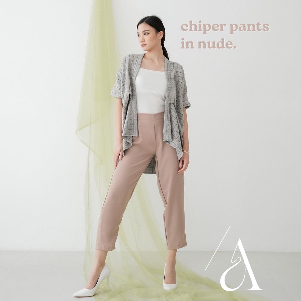 ALENE - Chiper Basic Pants / Celana Kerja Kulot Wanita
