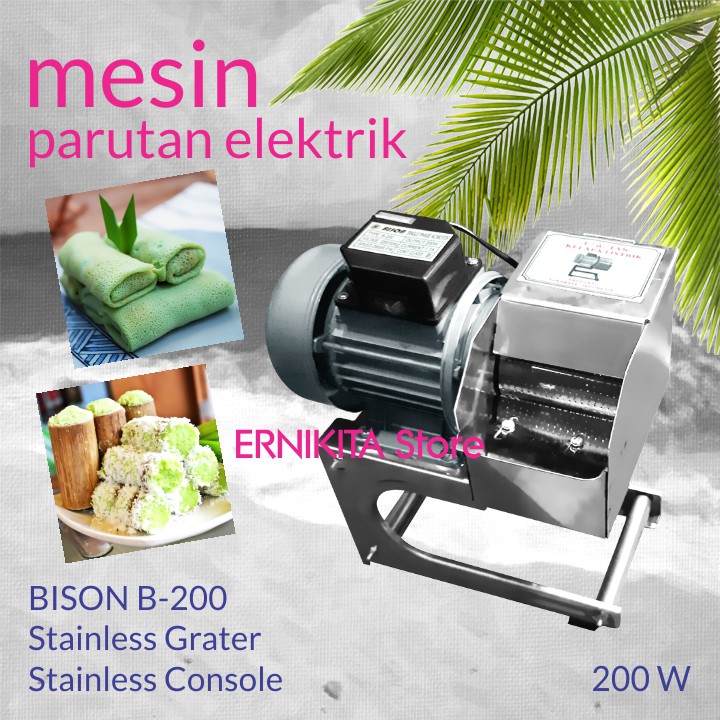 PARUTAN KELAPA PORTABLE ELECTRIC PENYANGGA STAINLESS - Mesin Grinder Parutan Kelapa Serbaguna