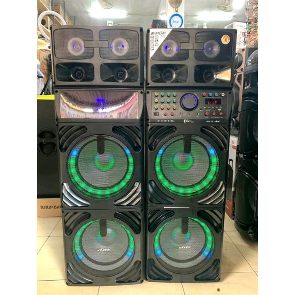 Speaker Aktif dan Pasif 12 inch double Dat Mgm 722 mgm722 original