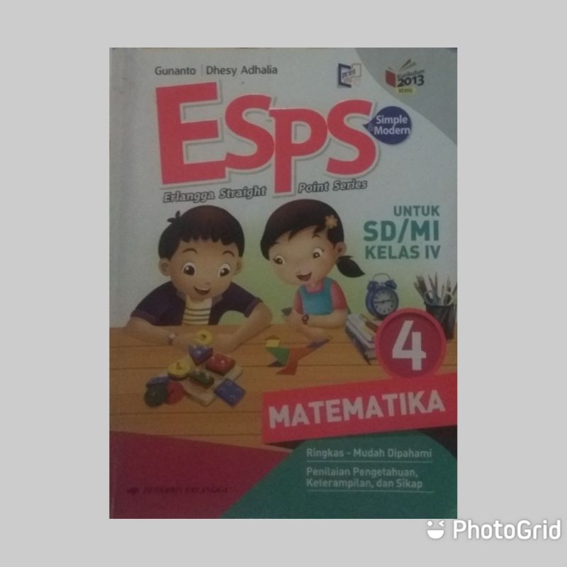 ESPS MATEMATIKA UNTUK SD/MI KELAS 4 K13 REVISI OLEH.GUNANTO