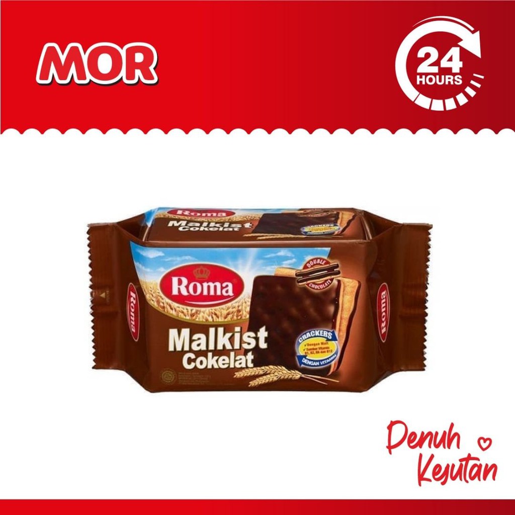 

ROMA Malkist Cokelat Kraker Crackers Biskuit Chocolate 120 gr