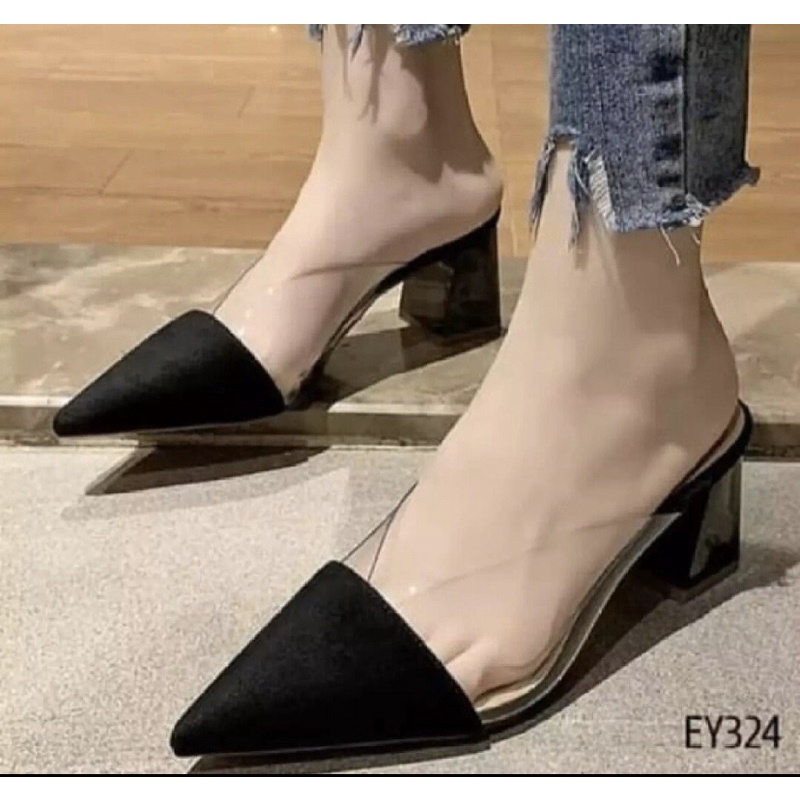 Promo.Termurah.8.8.Sandal Heels Hak Tahu ZARA Bapau 5cm