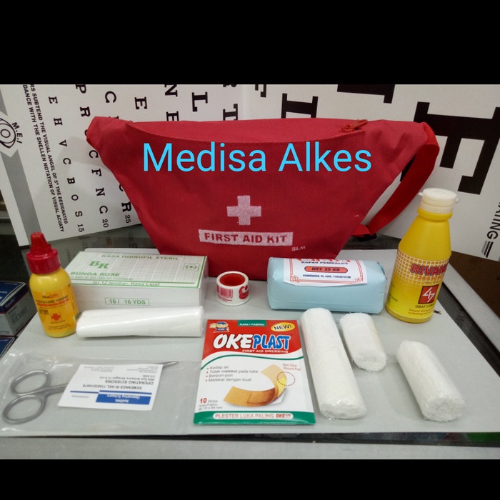 Tas/Bag P3K - Tas P3K Pinggang + Isi / P3K Travel Minimalis / Paket Tas P3Kpinggang