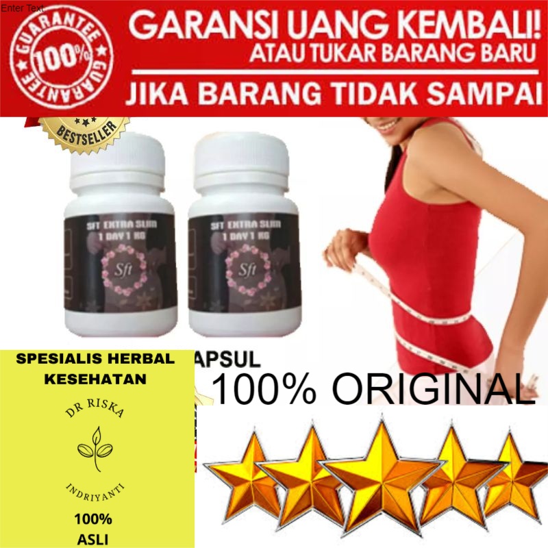 100% ASLI Pelangsing Sft Paket isi 30 Kapsul Extra Slim Original Obat Diet Ampuh
