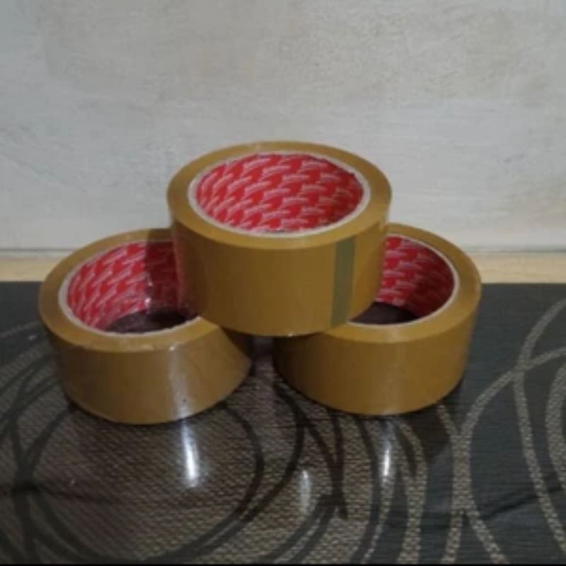 

Y24 LAKBAN BENING COKLAT 2 INCH 48MM 72YARD 90YARD BISA COD