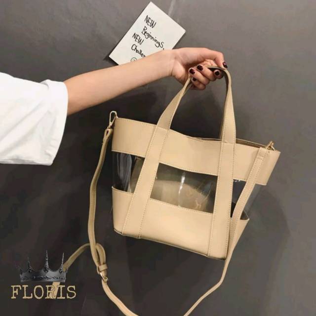 Fashion mika floris ember / handbag wanita