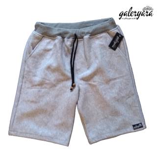  BIG  SIZE  Celana  Jogger  Pendek Pria  Nick Pinggang Karet 