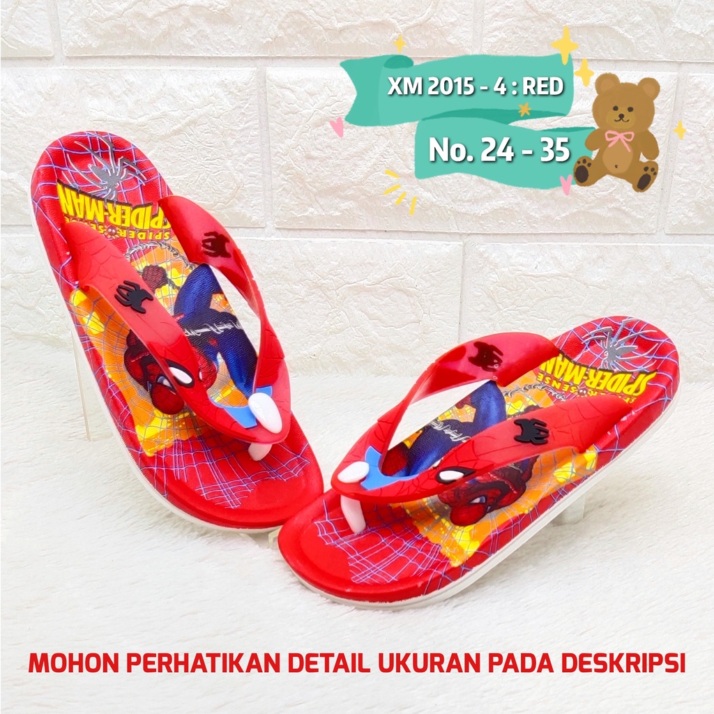 Sendal super hero anak 2015 4 Sandal karet import anak laki SDLSA