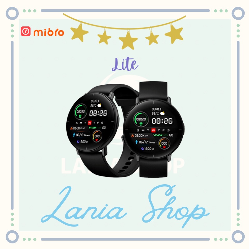 MIBRO LITE Smartwatch - IP68 Waterproof Sporty AMOLED 1.3-inch Screen