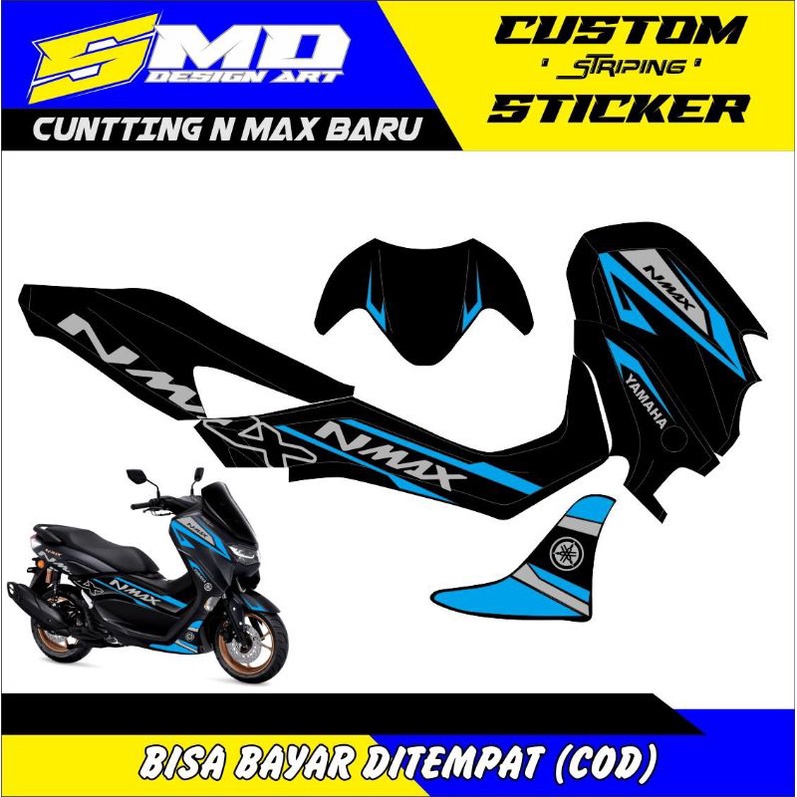 CUTTING STICKER NMAX NEW STRIPING NMAX BARU VARIASI 4