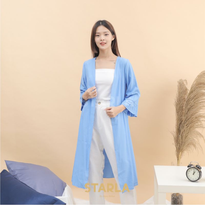 CARDIGAN LONG OUTER OUTWEAR BASIC POLOS KARDIGAN OVERSIZED WANITA RIVERA JAYA HEBAT