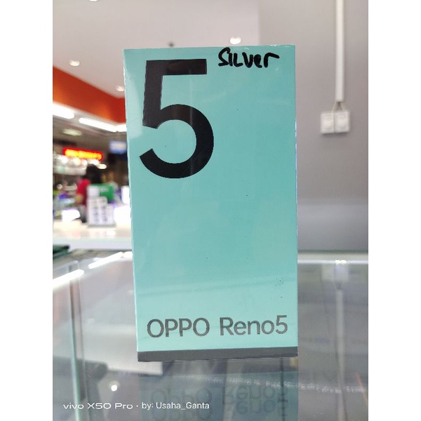 oppo reno 5 silver garansi resmi