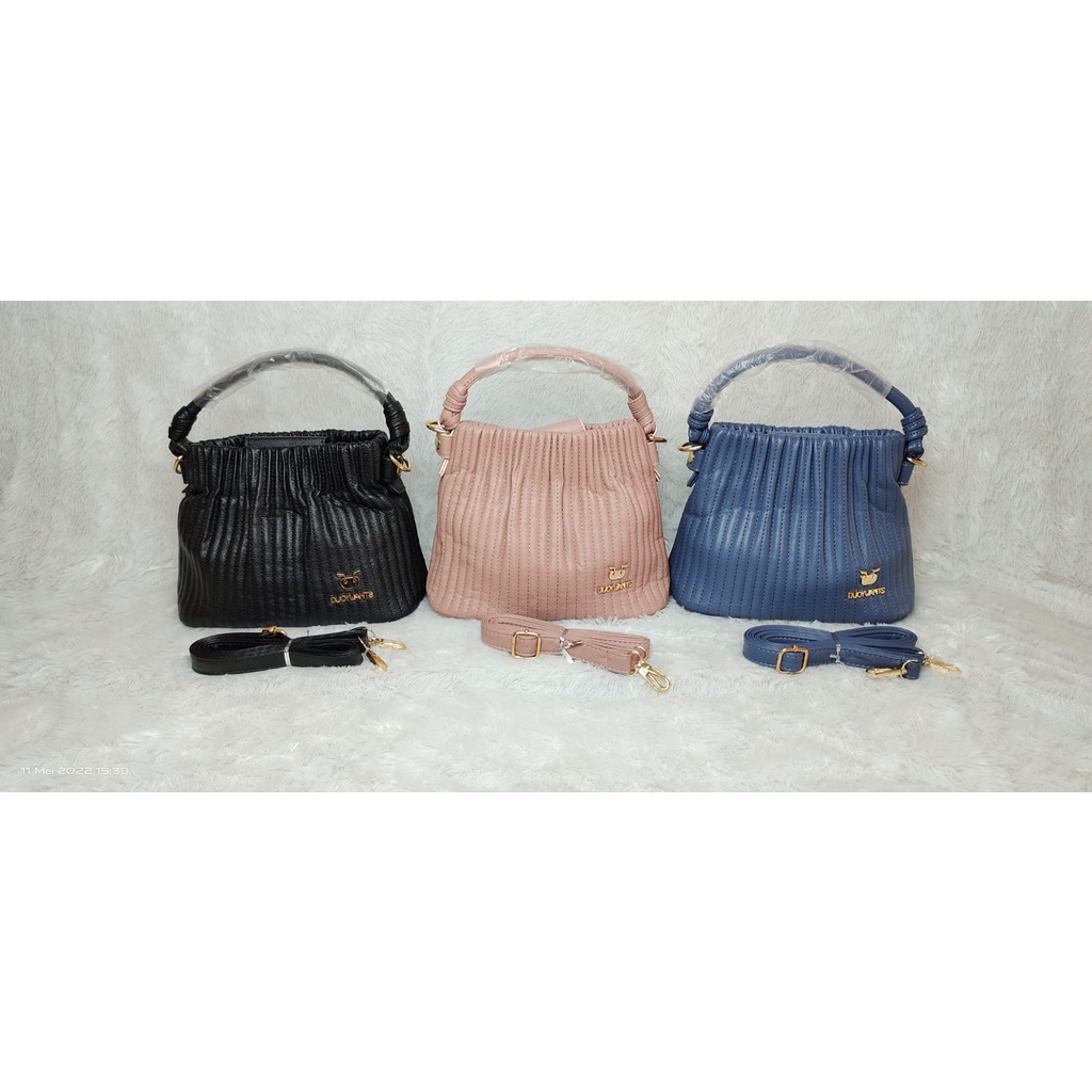 JK 933 1KG MUAT 2PCS TAS SELEMPANG FASHION SLINGBAG KERUT PLISKET IMPORT U4510 C8447