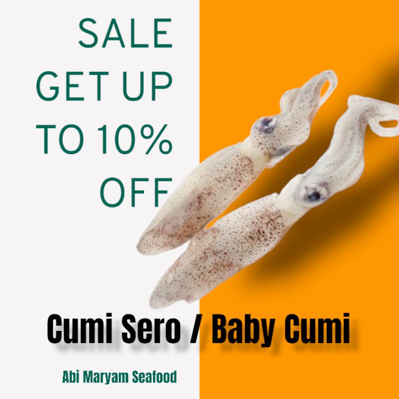

Cumi Sero / Cumi cendol / baby cumi Fresh Berkualitas per Kg