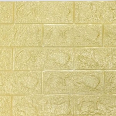 ☀ INDOLAND ☀ Wallpaper Dinding Foam 3D / Stiker Wallpaper Dinding Mini Dekorasi / Wallpaper 3D R461-EMAS