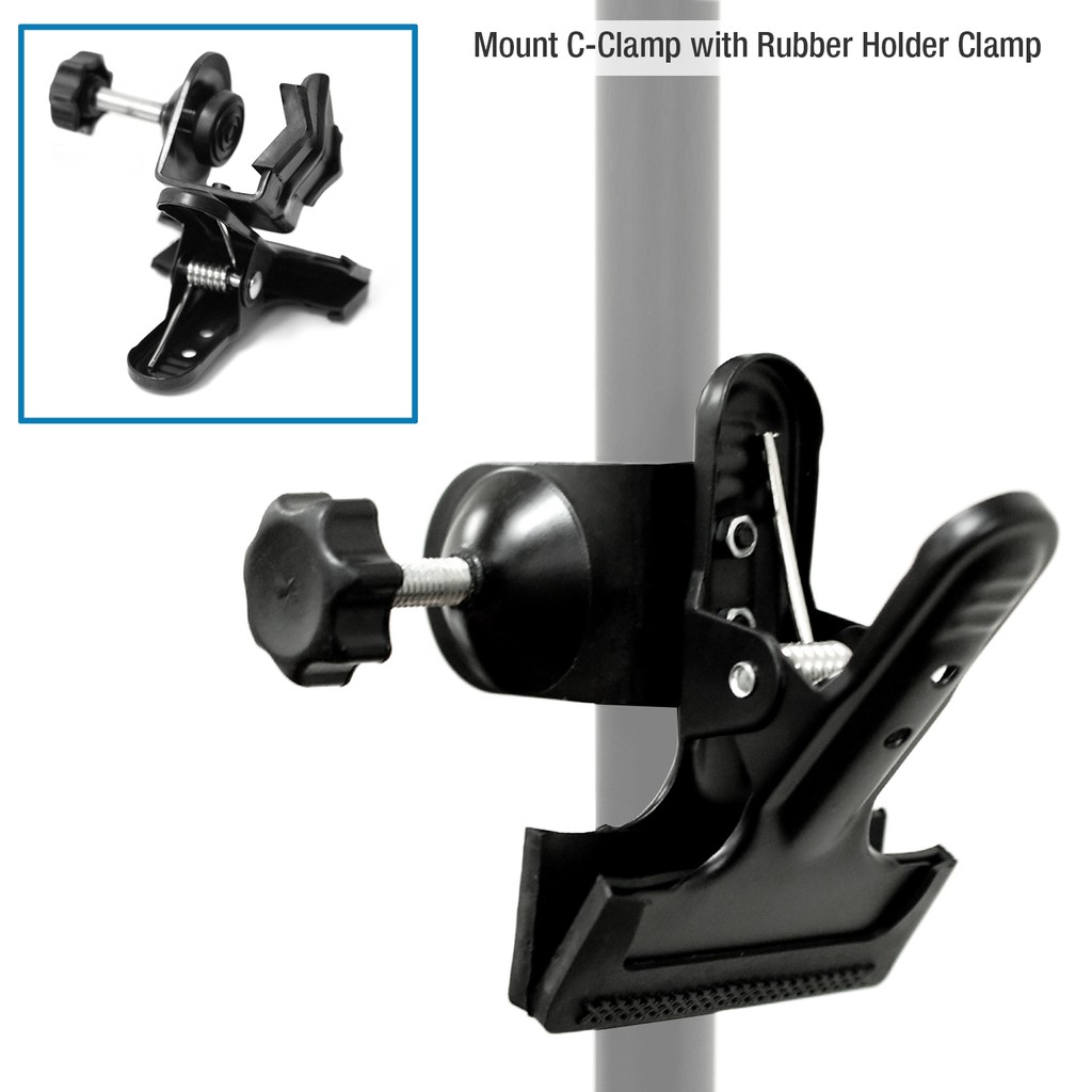 Jual Metal Clamp Clip C U Clamp Mount CClamp with Rubber Holder