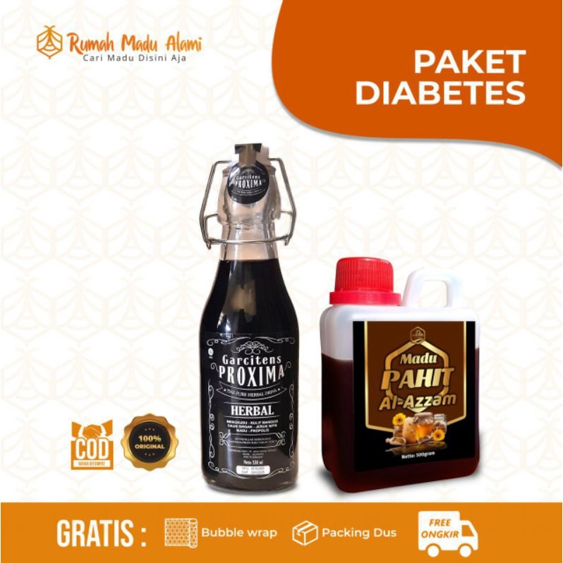 

Paket Diabet Madu Hitam Pahit dan Garcitens Proxima 230 ml lebih hemat