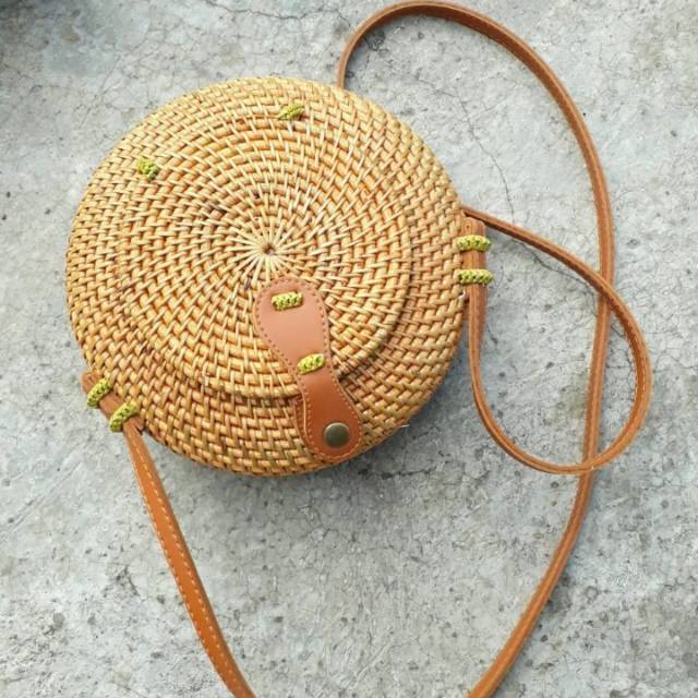 TAS ROTAN KENDI UNIK BALI LOMBOK RAISA PREMIUM 20 CM - GROSIR MURAH KUALITAS EXPORT