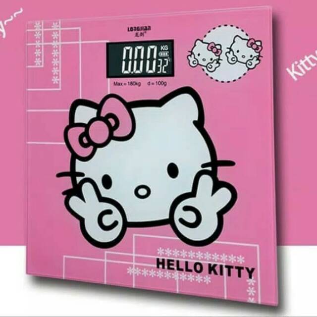 Timbangan Badan digital desain motif hello kity