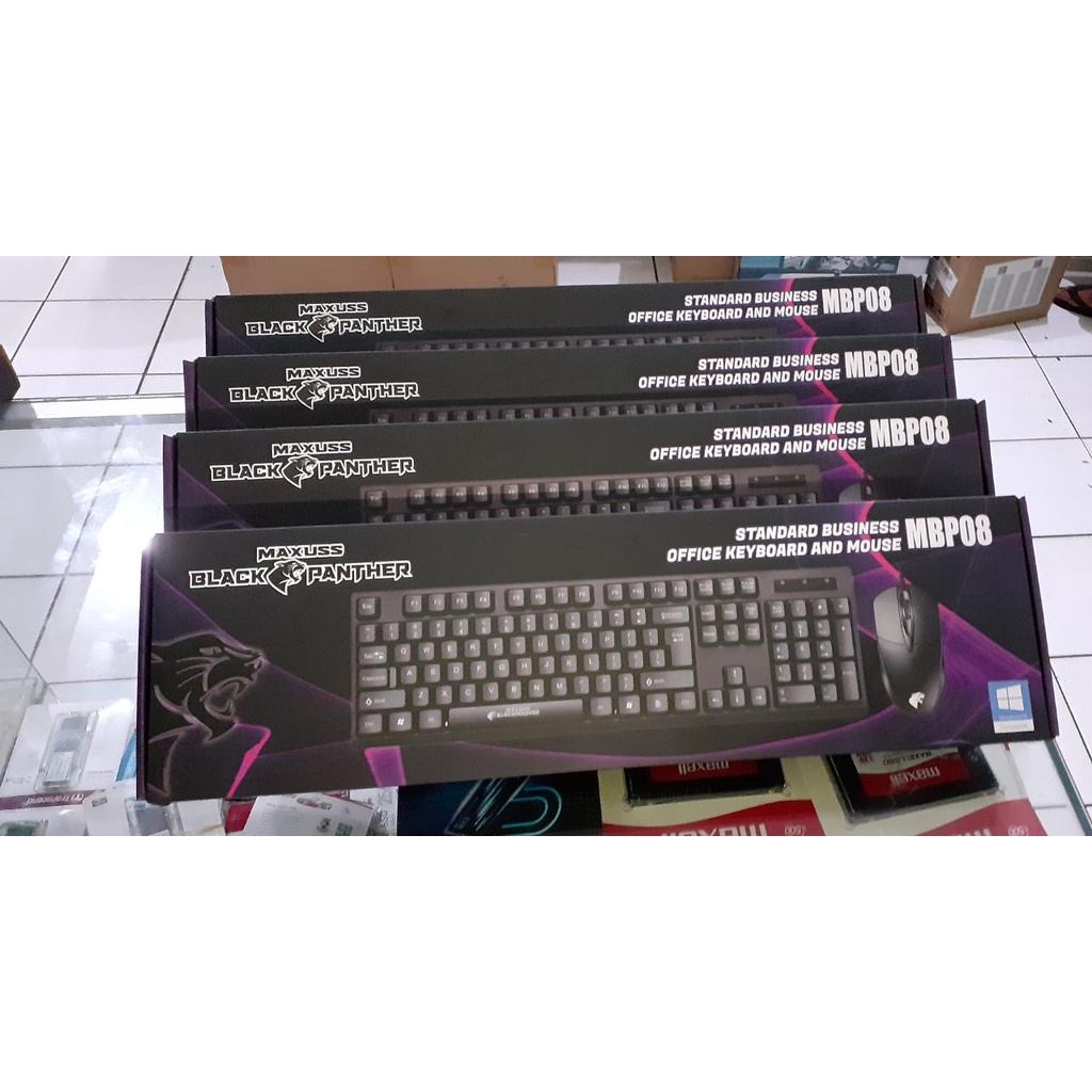 Jual Paket Keyboard & Mouse Black Panther MBP08 Shopee Indonesia
