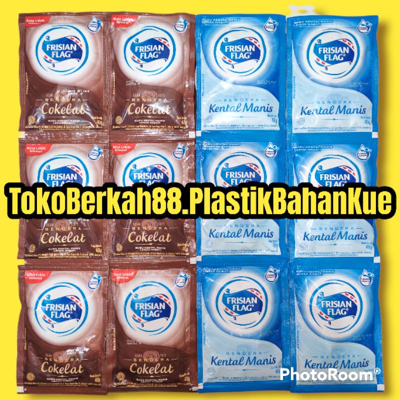 

FRISIAN FLAG SUSU BENDERA SACHET - PER RENCENG ISI 6 PCS X UK. 40 GR