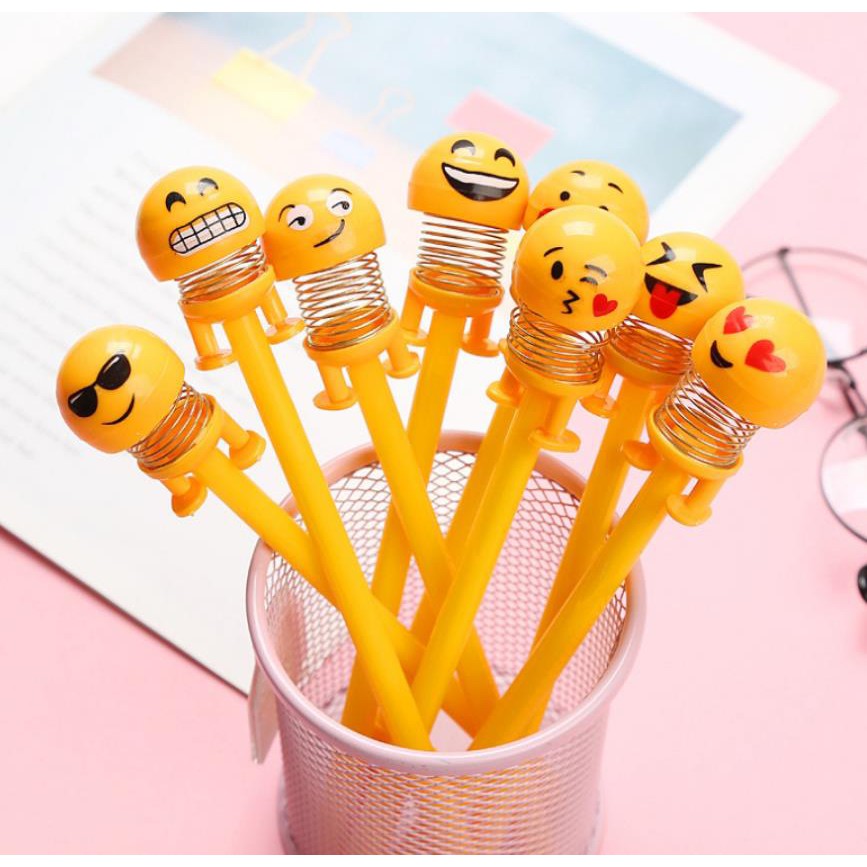 

1 LUSIN ( 12 BIJI ) PULPEN GEL MOTIF PER EMOTICON LUCU IMUT / BOLPEN KARAKTER / PULPEN EMOJI QQ158
