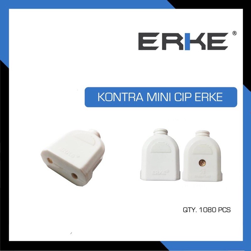 Steker Gepeng Putih / Cop Copan Listrik / Colokan Listrik