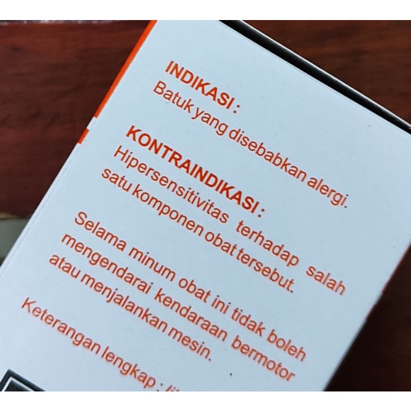 Promedex Sirup / Obat Batuk disebabkan Alergi