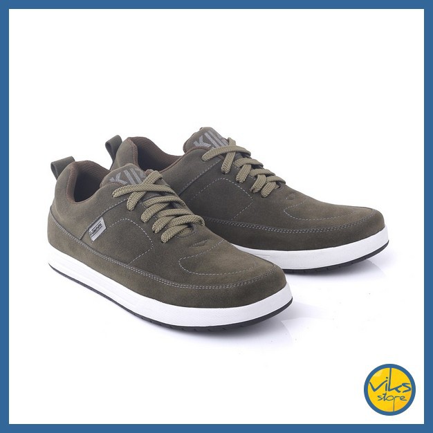 Sepatu Sneakers Pria Cowok Tali Style Casual Distro Kuzatura Original Suede Lokal Premium Elegan