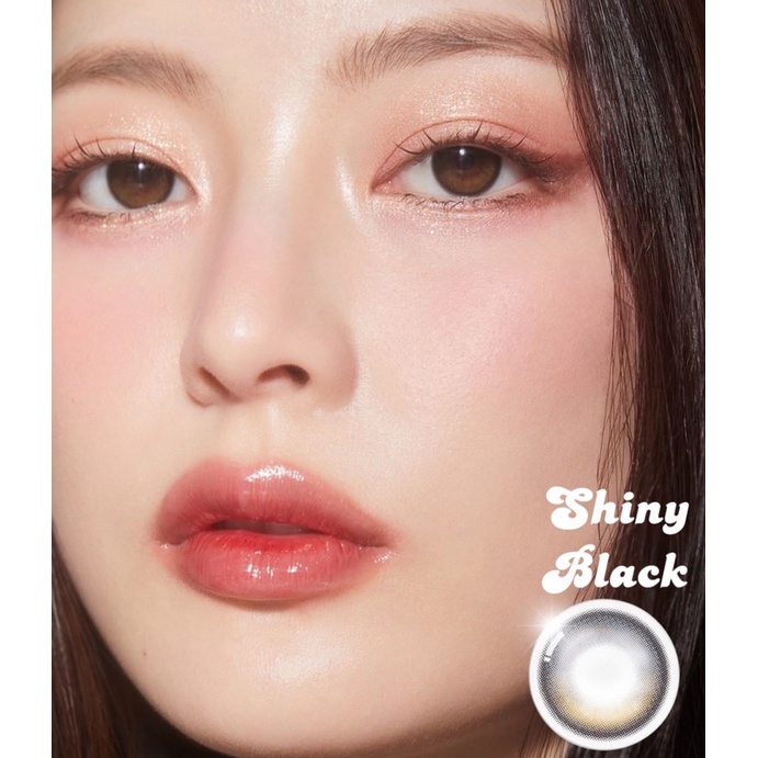 EYEMAZING Softlens - Shiny Black / Hitam Normal Minus Beda Minus