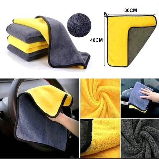 KAIN LAP MICROFIBER SERBAGUNA MULTI FUNGSI 30CMX40CM  2 SISI