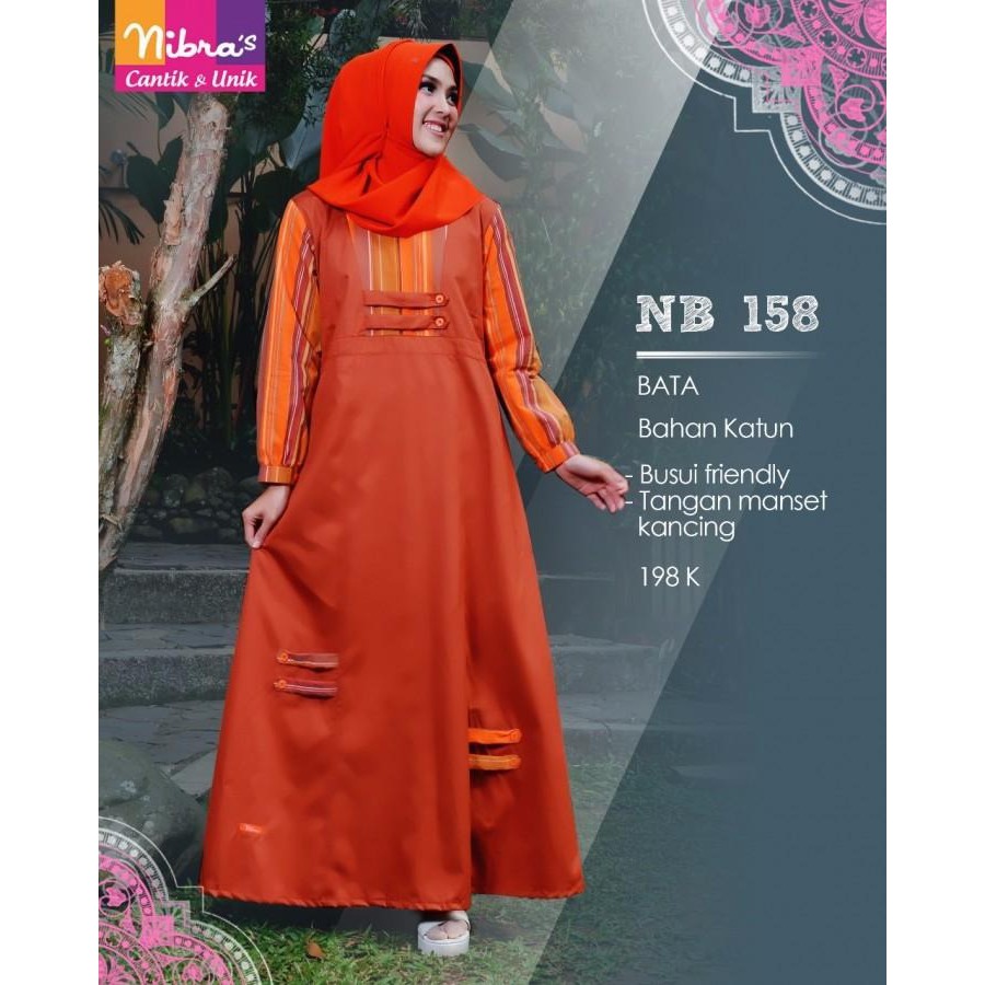 Termurah Nibras Nb 158 Bata Baju Hamil Muslim Busana Muslim Shopee Indonesia