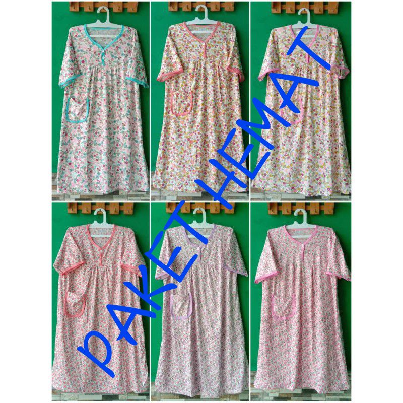 3pc daster spANDEX IBU super JUMBO BUSUI LD135