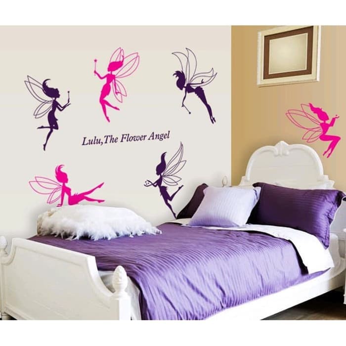  Stiker  Dinding  Kaca Wall Sticker 6 Peri Bunga  