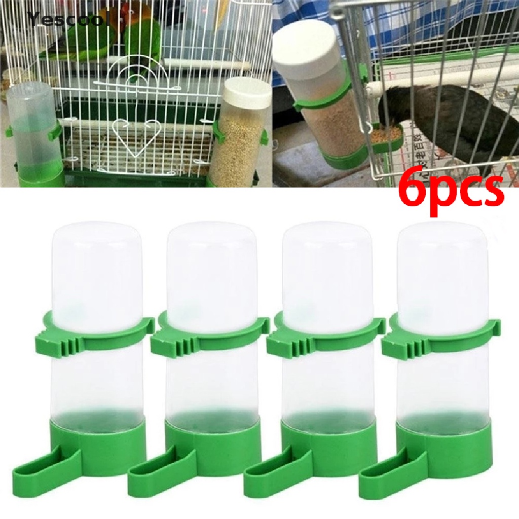 Yescool 6pcs Mangkok Tempat Minum Otomatis Untuk Burung