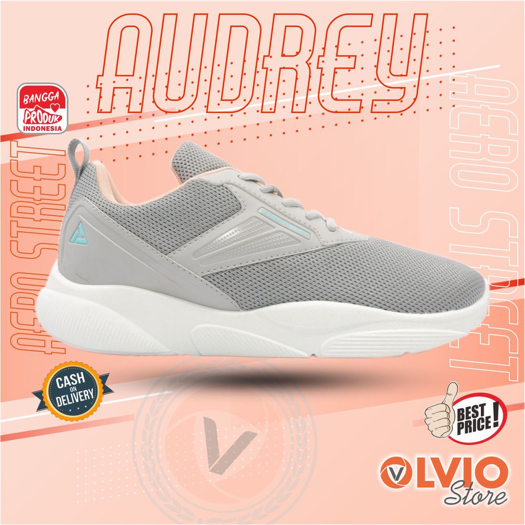 Aerostreet  AUDREY - Sepatu Sneakers Casual Sport Sekolah Pria Wanita Aero Street