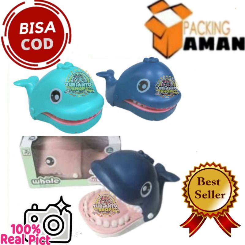 COD PROMO LZ12 MAINAN GIGI IKAN PAUS  / MAINAN GIGIT IKAN PAUS